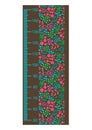 Growth meter, flower pattern, children`s height measurement .