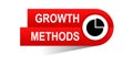 Growth methods banner Royalty Free Stock Photo