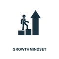 Growth Mindset creative icon. Simple element illustration. Growth Mindset concept symbol design from soft skills collection. Perfe