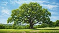 growth oak tree sapling Royalty Free Stock Photo