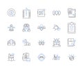 Growth line icons collection. Progress, Development, Expansion, Flourish, Evolution, Advancement, Upward vector and