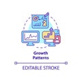 Growth patterns concept icon Royalty Free Stock Photo