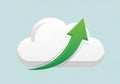 Growth or progress, commonly associated with cloud computing or Royalty Free Stock Photo