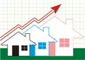 Growth in Real Estate Colored Royalty Free Stock Photo