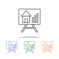 Growth of real estate prices icon. Elements of real estate in multi colored icons. Premium quality graphic design icon. Simple
