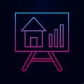 Growth of real estate prices vector nolan icon. Simple thin line, outline vector of real estate icons for ui and ux, website or