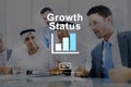 Growth Status Technology Online Website Concept