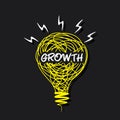 Growth word on bulb design