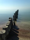 Groyne at Baltic Sea Royalty Free Stock Photo