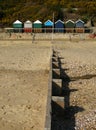 Groyne and beach huts