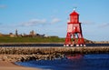 Groyne Lighthouse at South Shields Royalty Free Stock Photo