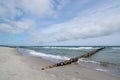Groyne in Zingst, Darss, Germany Royalty Free Stock Photo
