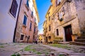 Groznjan cobbled street and old architecture view Royalty Free Stock Photo