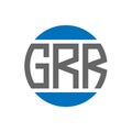GRR letter logo design on white background. GRR creative initials circle logo concept. GRR letter design Royalty Free Stock Photo