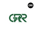 GRR Logo Letter Monogram Design Royalty Free Stock Photo