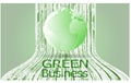 Grren Business Background Vector.+Save the Earth Concept. Royalty Free Stock Photo