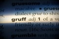 Gruff Royalty Free Stock Photo