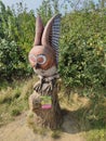 Gruffalo figures in Jeskyns Community Woodland