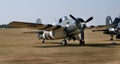 The Grumman F4F Wildcat is an American carrier-based fighter aircraft.