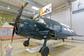 Grumman F-6F-5 Hellcat with folded Wings on Display at Museum Royalty Free Stock Photo