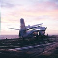 ara, aircraft carrier, 25 de mayo, argentine navy, year 1982s malvinas war, falklands, jet aircraft ,Grumman S-2 Tracker