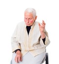 Grumpy grandma Royalty Free Stock Photo