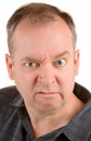 Grumpy Middle Aged Man Royalty Free Stock Photo