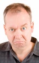 Grumpy Middle Aged Man Royalty Free Stock Photo