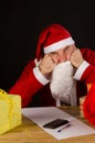 Grumpy Santa Royalty Free Stock Photo