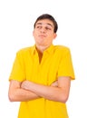 Grumpy Young Man Royalty Free Stock Photo