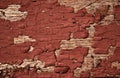 Grung crack  red brown paint wall texture background Royalty Free Stock Photo