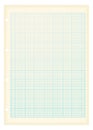 Grunge a4 graph paper blue