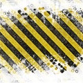 Grunge abstract background for caution or under construction illustrations