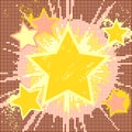 Grunge abstract background of explosion star.