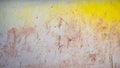 Grunge abstract old dirty weathered scratched rusty brown yellow metal steel wall texture rust background Royalty Free Stock Photo