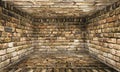 Grunge Abstract Urban Brick Room Stage Background Royalty Free Stock Photo