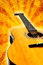 Grunge acoustic guitar Royalty Free Stock Photo