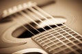 Grunge acoustic guitar Royalty Free Stock Photo