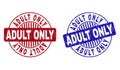 Grunge ADULT ONLY Textured Round Stamps