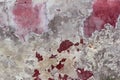 Grunge aged weathered cement pink red wall