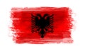 Grunge Albania flag