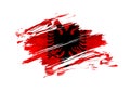 Grunge Albania flag