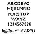 Grunge alphabet set Royalty Free Stock Photo