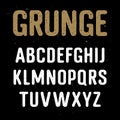 Grunge alphabet 001 Royalty Free Stock Photo