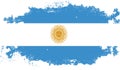 Grunge Argentina flag Royalty Free Stock Photo