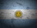 Grunge Argentina flag