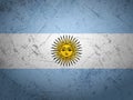 Grunge Argentina flag