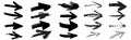 Grunge arrow. Arrow icon set. Vector grunge pointer