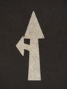 Grunge arrow signs road Royalty Free Stock Photo