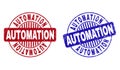 Grunge AUTOMATION Scratched Round Stamp Seals